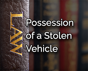 possession of a stolen vehicle in Oklahoma